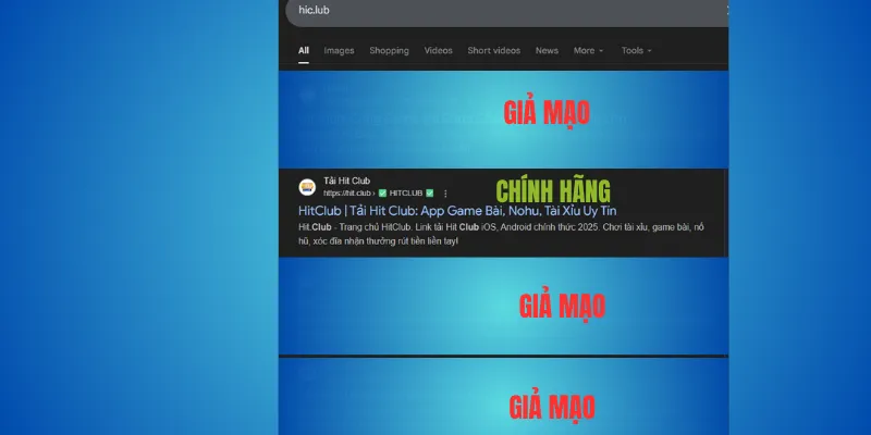 Hitclub giả – dấu hiệu nhận dạng